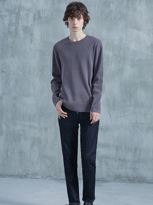 瑞弗史东男装2022秋冬季灰色T恤