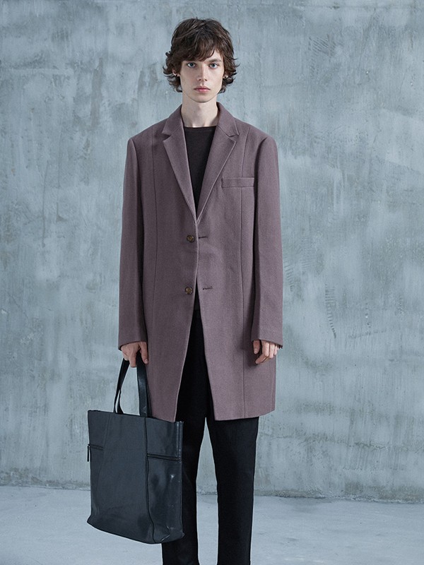 瑞弗史东男装2022秋冬季咖啡色大衣