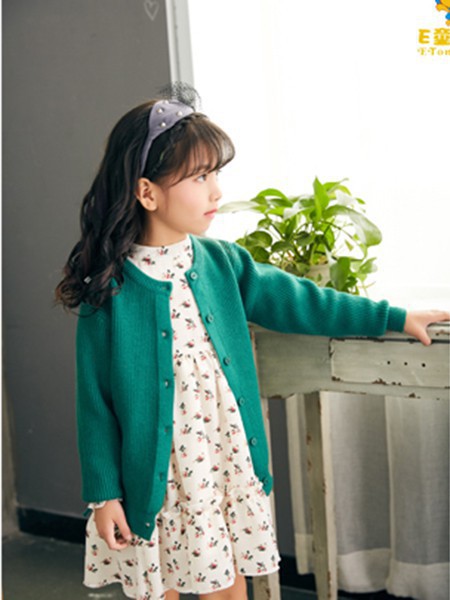 e童依派童装2023春夏季白色连衣裙