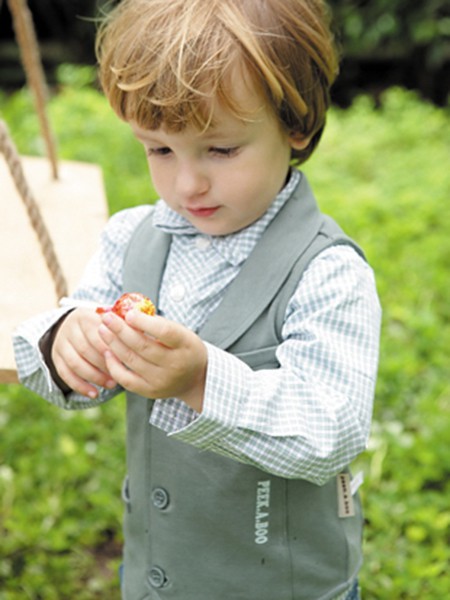 皮卡泡泡童装2023春夏季白色衬衫