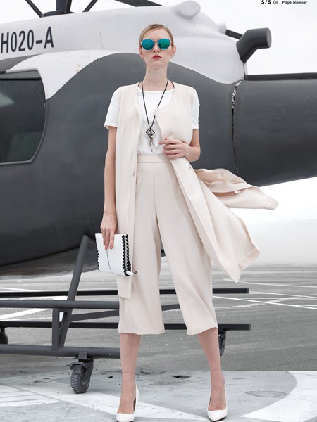 雷索思女装2023春夏季白色T恤