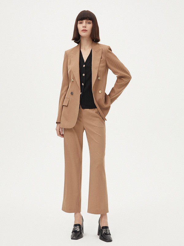 朗姿女装2023春夏季黑色背心