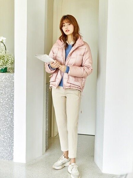 茜舞女装2022秋冬季白色长裤