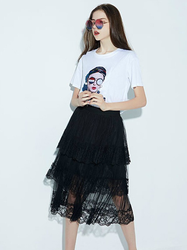 依然秀女装2023春夏季白色T恤