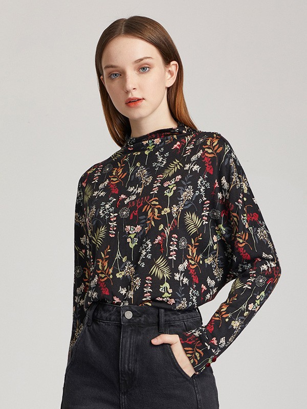 蕾朵女装2022秋冬季黑色羽绒服