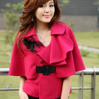 供应时尚品牌女装伊自尚88109韩版不规则时尚外套