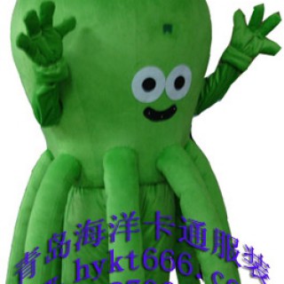 供应济南卡通行走人偶，新泰卡通人偶服装八爪鱼