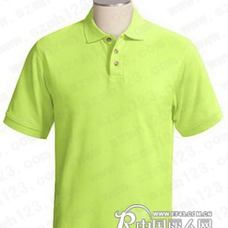 绿色双珠地T恤衫