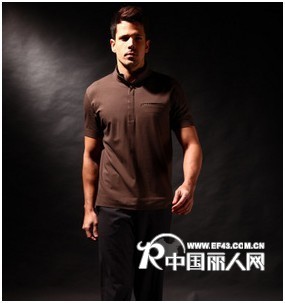 热卖/经典/商务叠领短袖丝光弹力棉针织衫