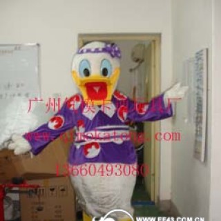 供应舞台服装/人偶服装/气模行走服装/唐老鸭