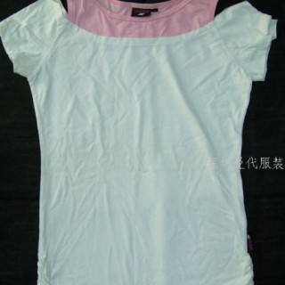 3.5元库存女式T恤,深圳外贸库存服装尾货批发