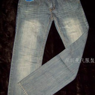 跳楼急清库存品牌牛仔裤/深圳外贸服装库存尾货