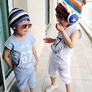 厂家一手货源日韩童装批发10年 B2W2日韩童装夏款潮服精品货源供应