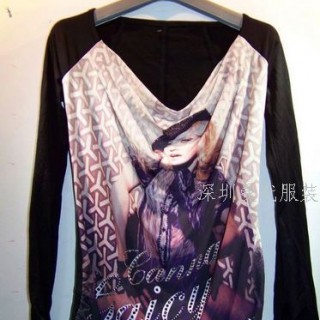 大量外贸服装库存尾货大量男女T恤清仓批发