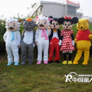 供应浙江上海卡通服装，卡通道具人偶服装，喜羊羊灰太狼