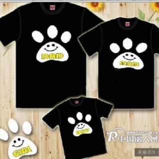 厂家直批情侣装/情侣短袖T恤批发/亲子装短袖T恤批发