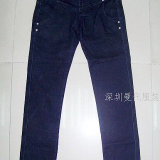 大量供应库存品牌尾货牛仔裤,深圳服装，低价清仓