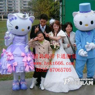 出售婚礼卡通服装，人偶表演服装