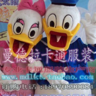 动漫卡通服装、唐老鸭行走卡通人偶服装