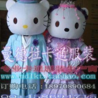 供应各种卡通服装、卡通人偶服装、行走卡通服装、毛绒卡通服装、kt猫卡通服装