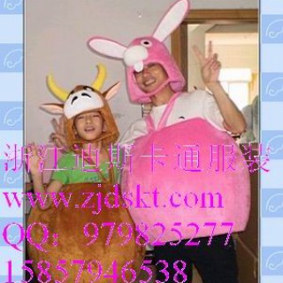 浙江卡通服装，上海卡通人偶服装，江苏舞台表演服装兔子