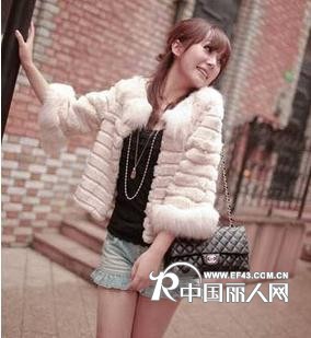 2011韩国女装甜美气质短款仿皮草外套