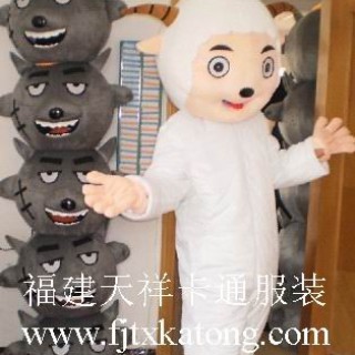 供应懒羊羊卡通人偶服装，卡通服装，舞台表演服装，毛绒玩具服装