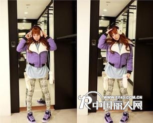 2011韩国女装甜美浅色雪花麋鹿纯棉打底裤