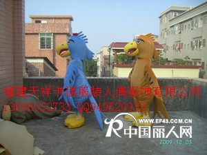 订做卡通人偶服装，卡通道具人偶服装，卡通玩具服装，老鹰