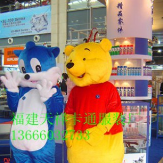 供应上海卡通服装，云南卡通人偶服装，新疆卡通人偶维尼熊