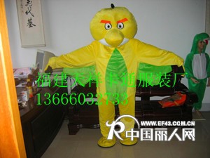 供应卡通服装，内蒙古卡通人偶服装，愤怒小鸟