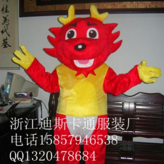 供应浙江卡通人偶服装龙，太原卡通服装，卡通道具人偶服装