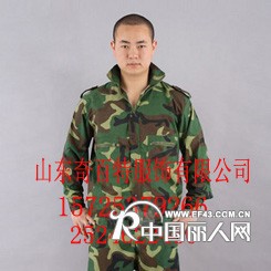 加厚款迷彩服/男式迷彩训练服