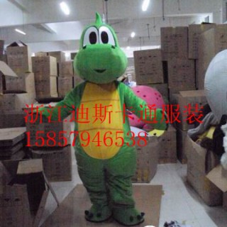 供应浙江 卡通人偶服装 云南 卡通道具服装，绿龙