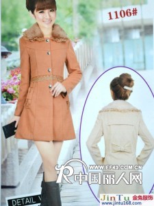 服装批发网店货源广东棉衣批发贵阳龙祥百货女士时尚羽绒服棉衣风衣批发