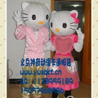 卡通人偶服装、动漫人偶服装粉色KT猫