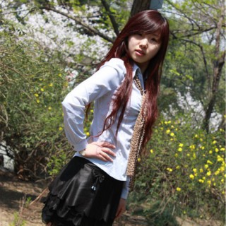 2011最新款时尚休闲百搭纯黑色迷你蝴蝶结蕾丝裙子