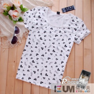 批发厂家T恤 直销便宜T恤批发网 时尚女装T恤批发 依优美服饰