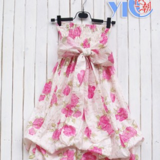 巴里岛夏日花朵系列连衣裙批发 2011潮流新款连衣裙批发 波西米亚长裙批发