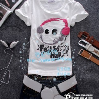 低价库存韩版T恤批发虎门厂家便宜男女短袖T恤清仓