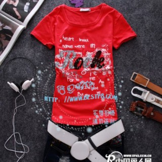 厂家直销男女全棉涤棉T恤款式新颖流行时尚虎门服装批发4.8元起