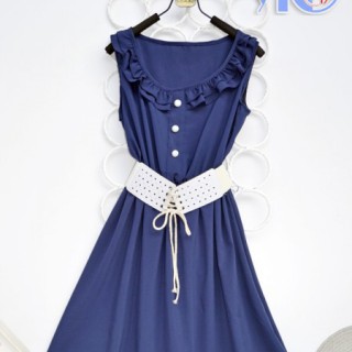 衡阳雁东大厦批发市场批发女装浪漫小碎花雪纺连衣裙