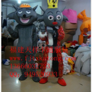 供应福建天祥卡通服装，内蒙古卡通人偶，灰太狼