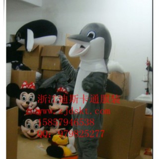 供应海豚卡通服装，卡通人偶，卡通表演服装，海洋卡通服装