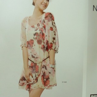 批发供应品牌女装雪纺连衣裙，新款、时尚、低价