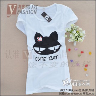店主进货 选喜艺服饰厂家批发优质印花女式短袖T恤