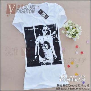 女装短袖T恤新款 简约字母图案 韩版服装潮流爆款批发