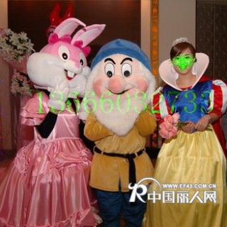 供应福建天祥卡通服装，上海卡通人偶，婚礼兔