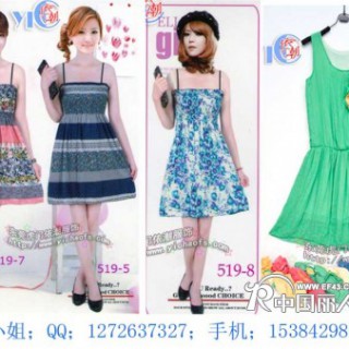 尾货区服装批发韩版修身新品夏装女装雪纺裙新款时尚热批发