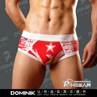 供应男士内衣杜米尼克品牌OPF1013印花内裤